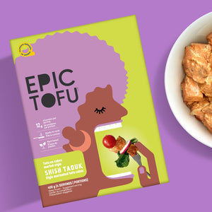 Epic Shish Taouk: tofu en cubes mariné façon Shish Taouk