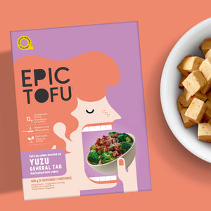 Epic Général Tao au Yuzu : tofu en cubes mariné
