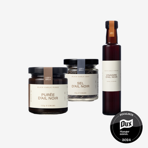Les essentiels à l'ail noir