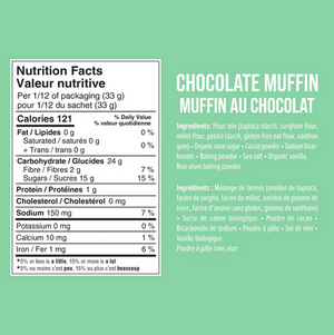 Mélange à muffins au chocolat sans gluten
