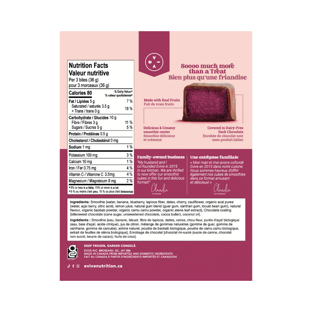 Smoothie Bites Bleuet Cerise Açaï