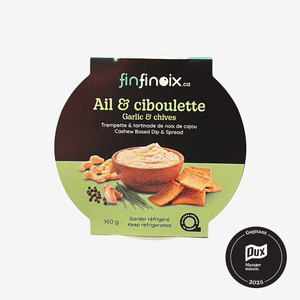 Trempette & tartinade de noix de cajou - Ail et ciboulette