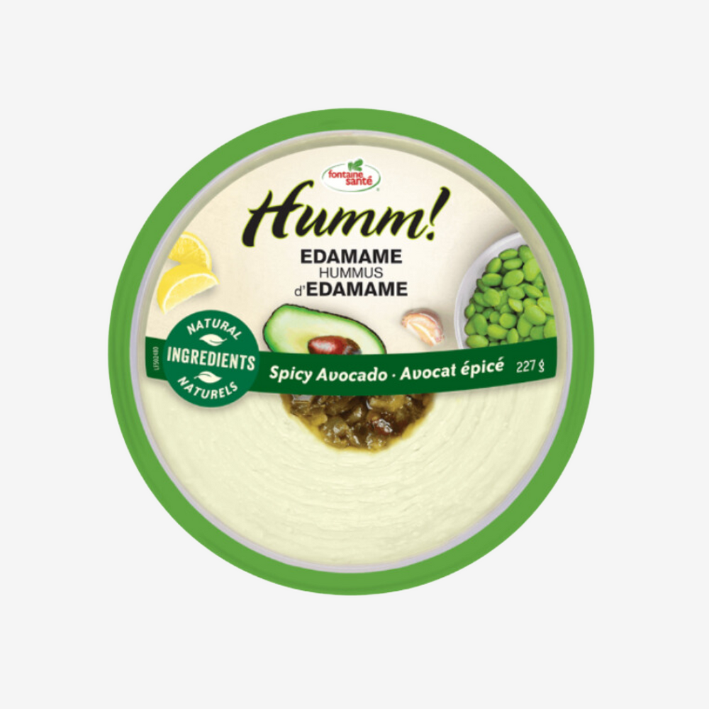 Humm! Hummus d'Edamame avec Avocat Épicé