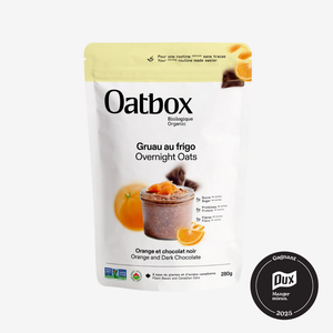 Gruau au frigo - Orange et Chocolat noir