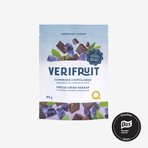 Fruits lyophilisés enrobés de chocolat noir - Camerise