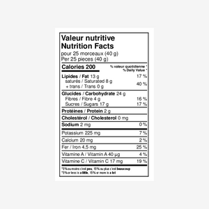 Fruits lyophilisés enrobés de chocolat noir - Camerise